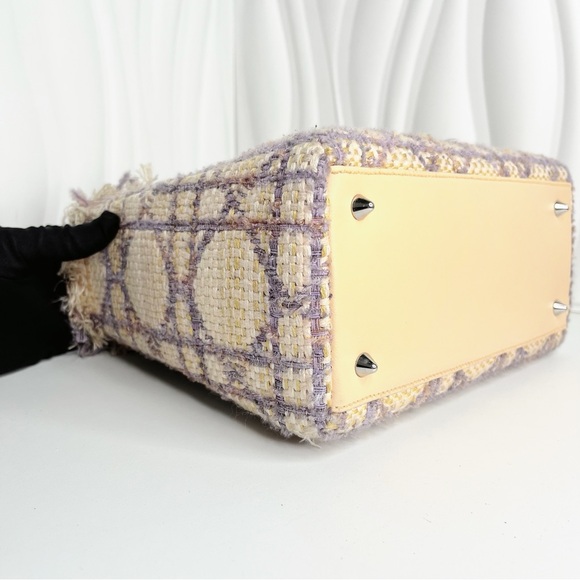 Lady Dior Limited  Purple Tweed 2WAY Hand Bag - Picture 4 of 7